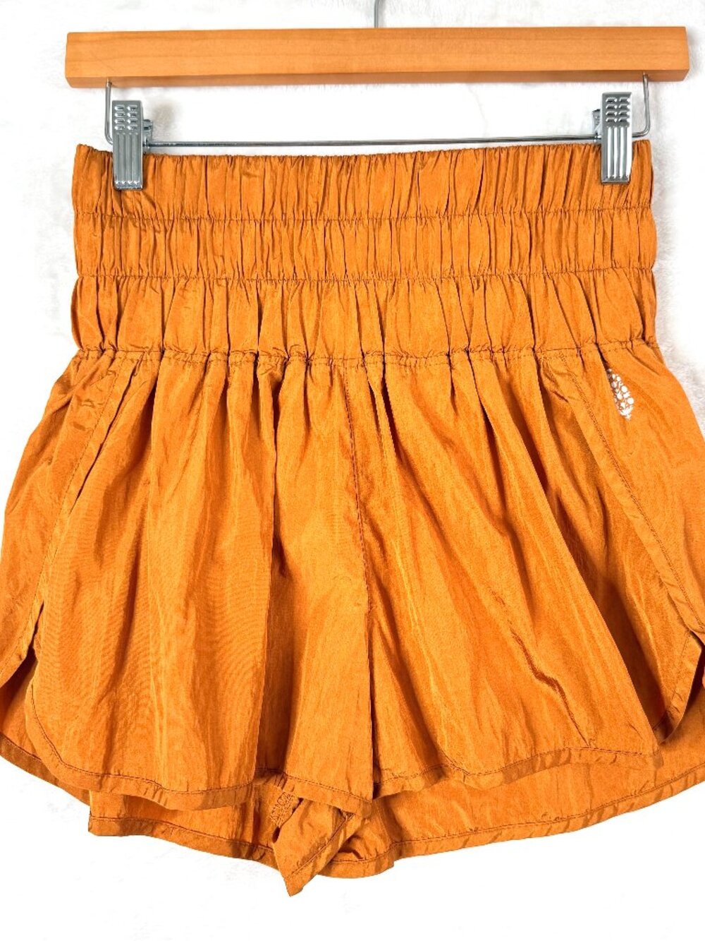 FP Movement Movement The Way Home 2" Athletic High Rise Shorts Womens M Orange